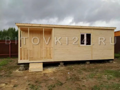 № 6 Бытовка с крыльцом 2х1м и двумя хоз.помещениями для инвентаря