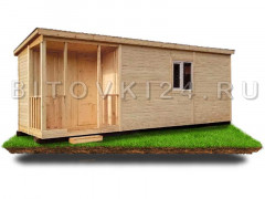 № 6 Бытовка с крыльцом 2х1м и двумя хоз.помещениями для инвентаря