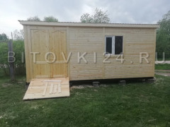 № 19 Бытовка дачная стандарт с двумя распашными дверями